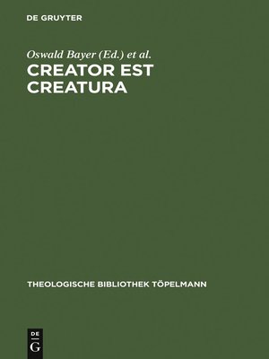 cover image of Creator est Creatura